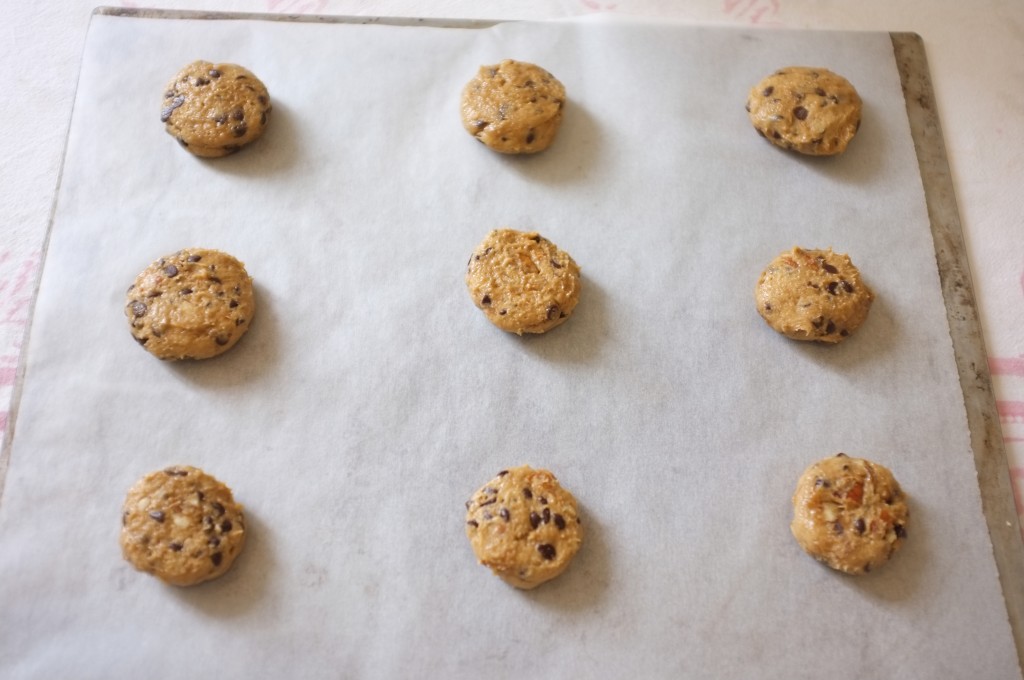 les cookies avant d'être enfournés