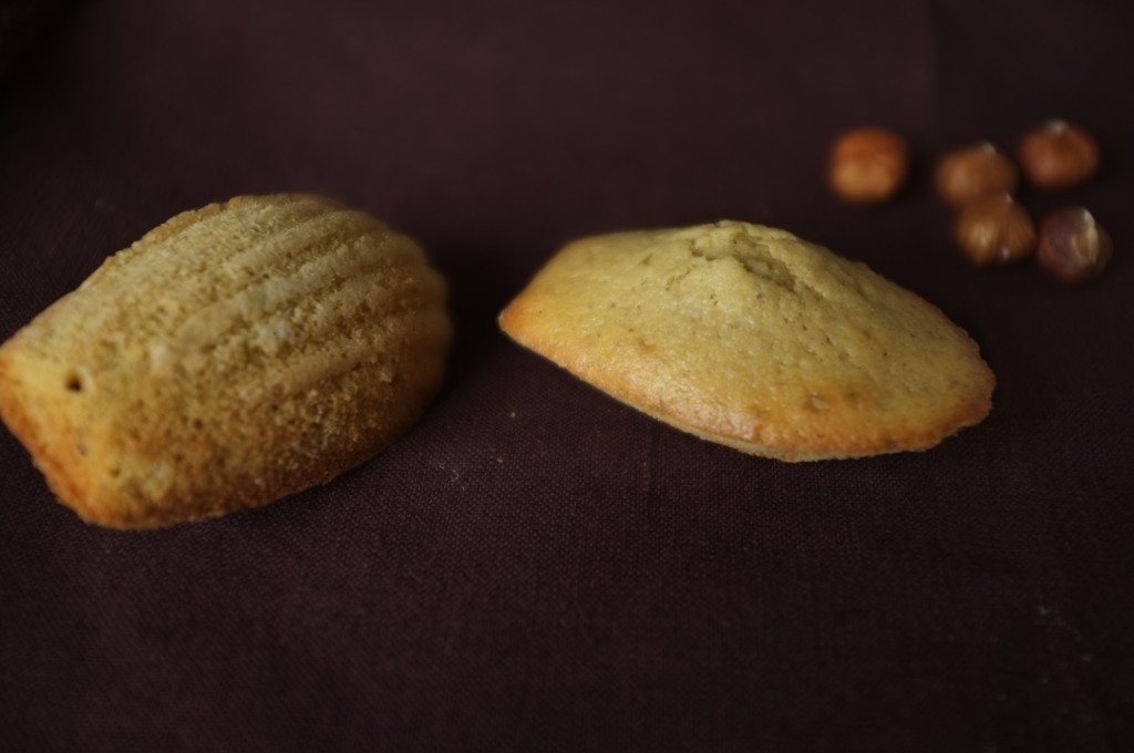 recette sans gluten de madeleine à la noisette