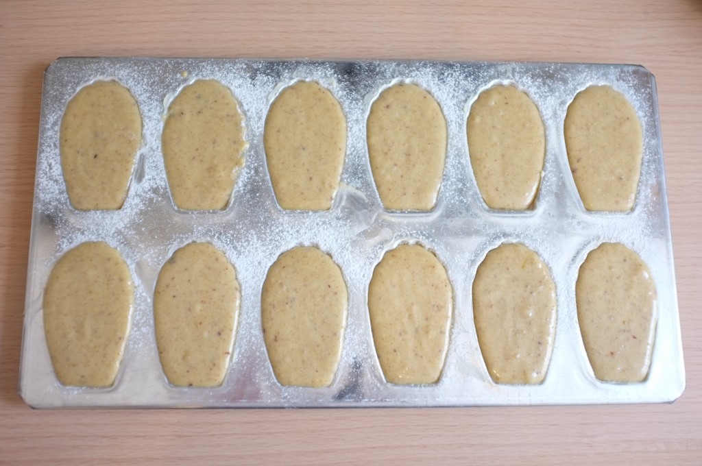 Les madeleines avant d'être enfournées