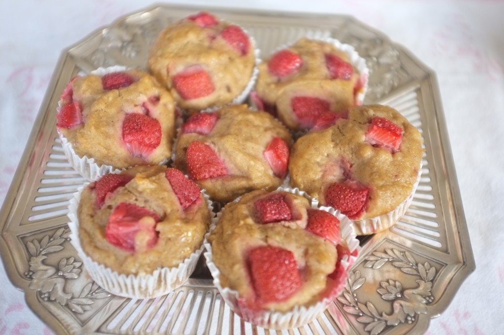 muffins à la fraise et à la banana