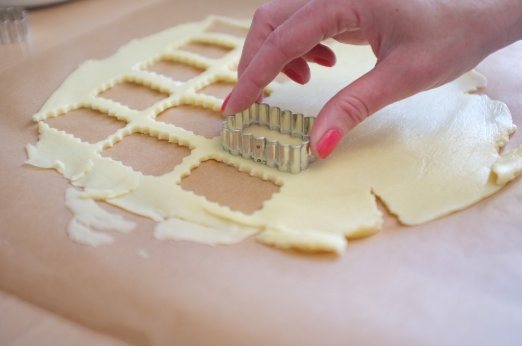 découpagedes crackers à l'emporte pièce