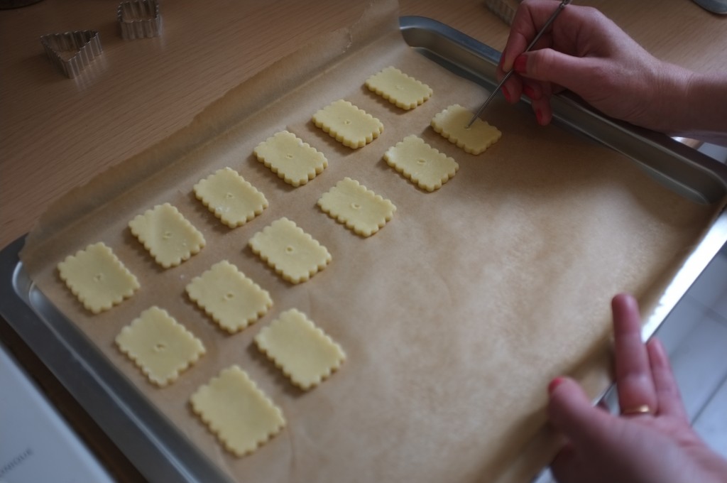 petite décoration sur les crackers