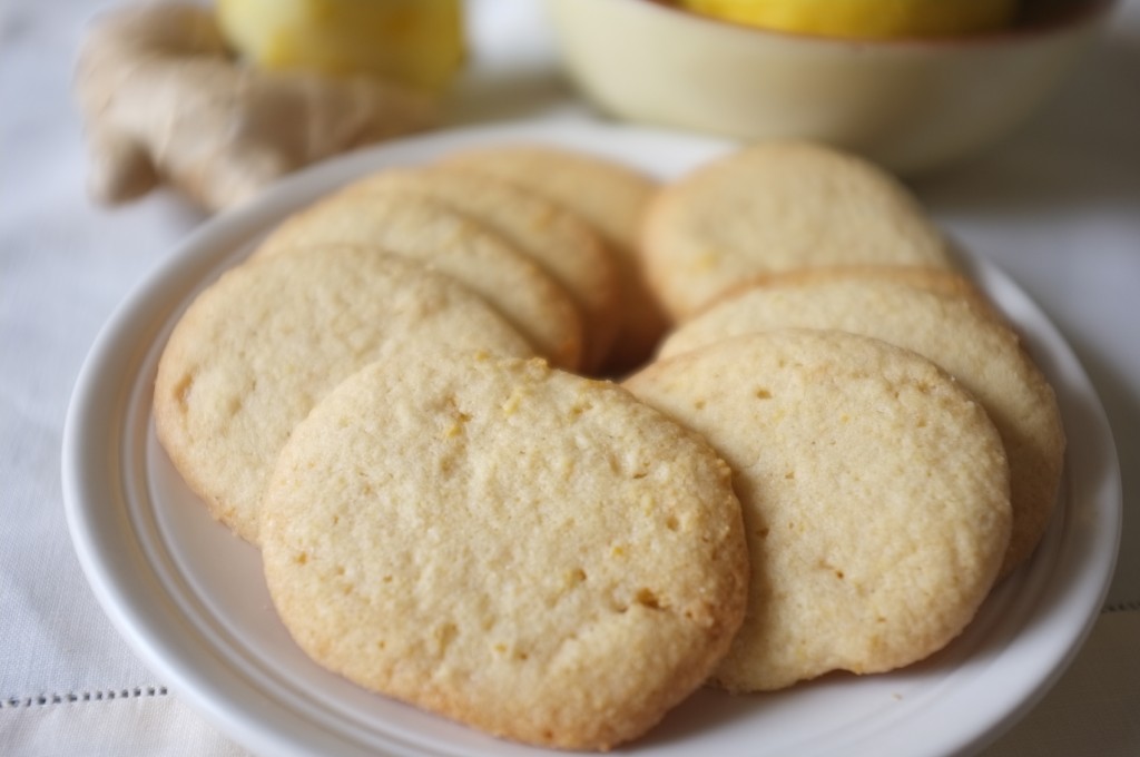 biscuits sans gluten aux citron et gingembre