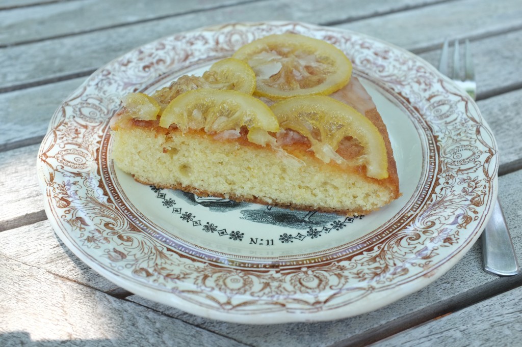 gâteau à l'amande et aux citrons confits