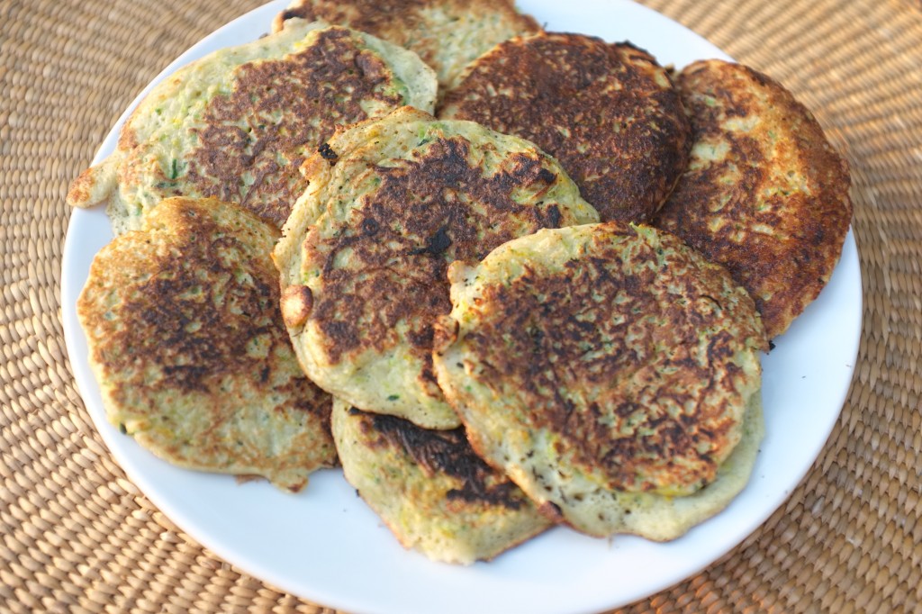 Les petites crêpes à la courgettes