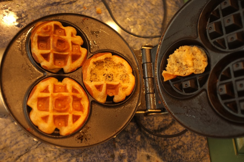 Voil ce qui arrive lorsque l'on n'huile pas bien son moule à gaufre.