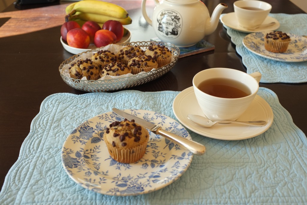 Muffins aux pépites de chocolat et à la banane