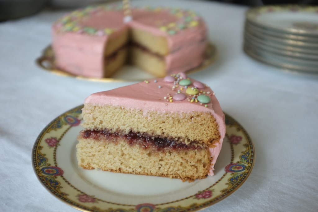 Mon gâteau d'anniversaire, très "fille" cette année...