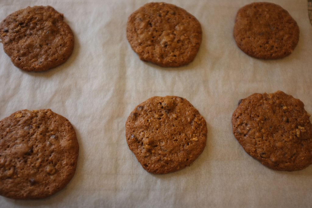 Les cookies à la sortie du four