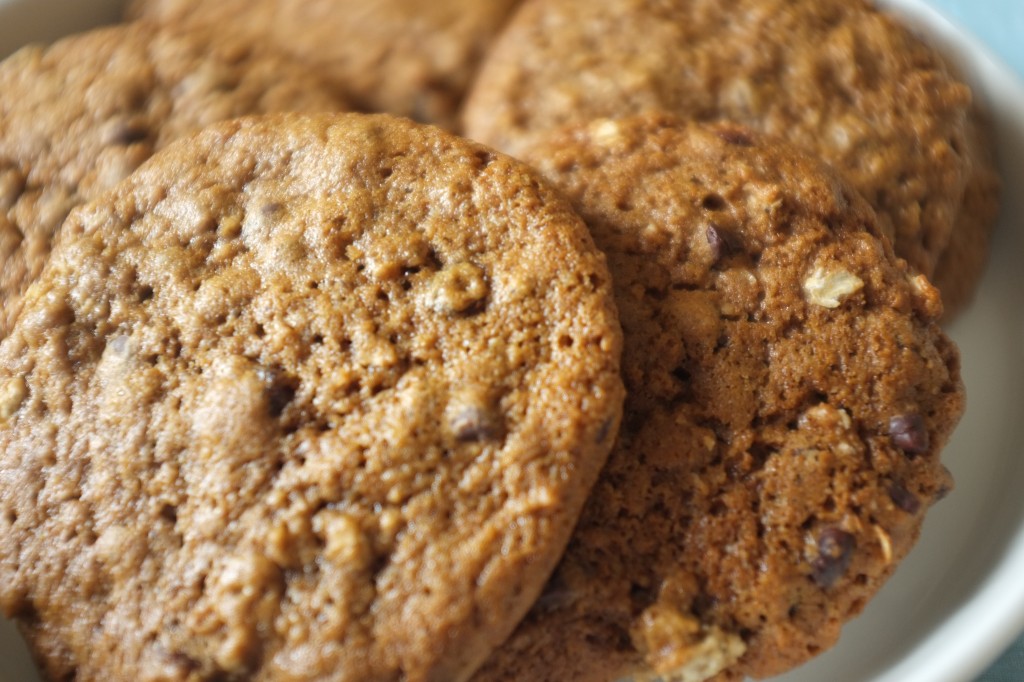 Flocon d'avoine, raisin sec, pépite de chocolat pour commencer la journée avec énergie