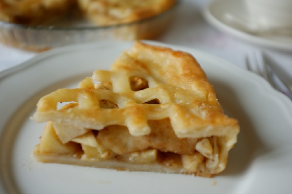 L'Apple pie, ici sur la table du petit déjeuner