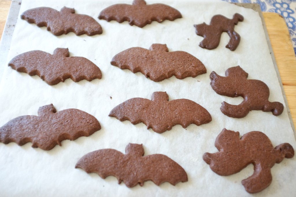 Les biscuits à la sortie du four