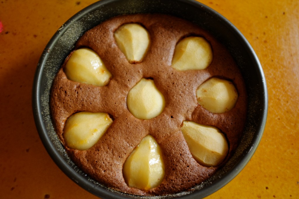 Le gâteau à la sortie du four