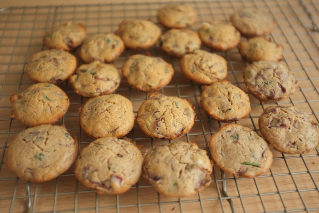 Les mini cakes à la sortie du four