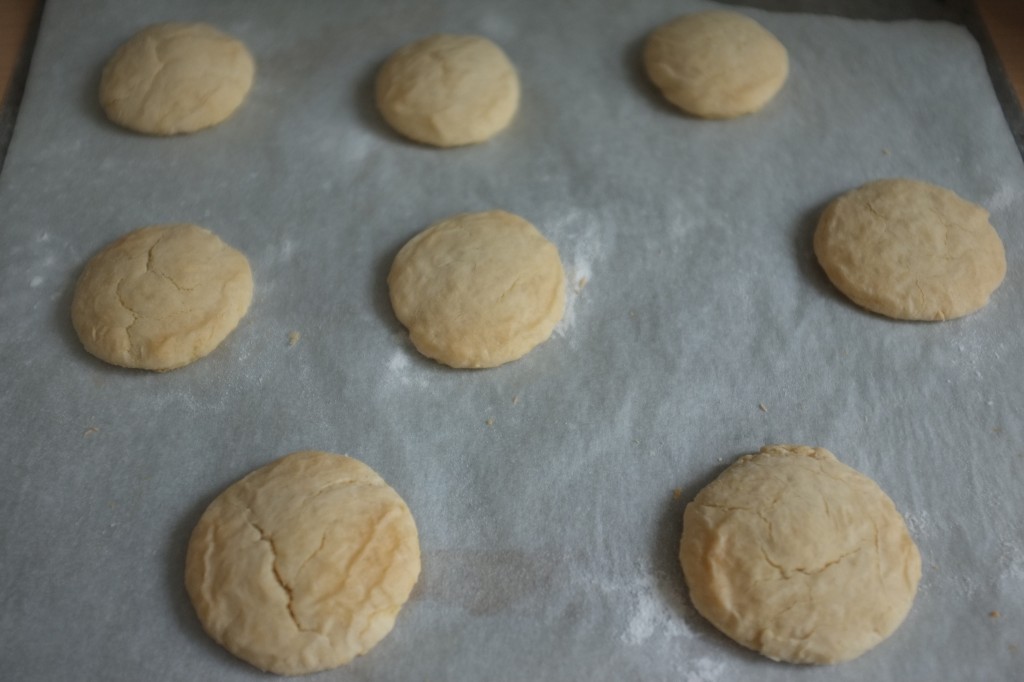 Le biscuits au sirop d'érable à la sortie du four