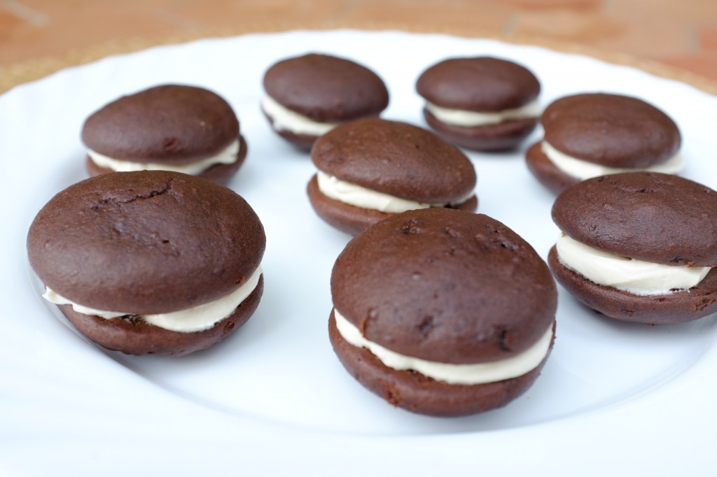 Les biscuits whoopie sans gluten au chocolat