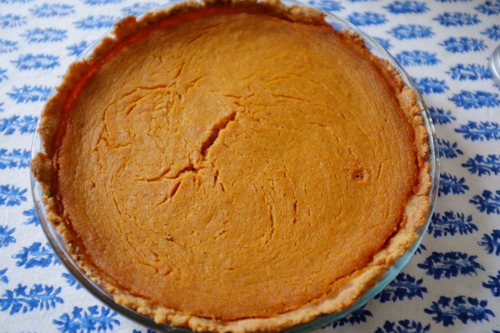 La tarte au potiron sans gluten une fois refroidie