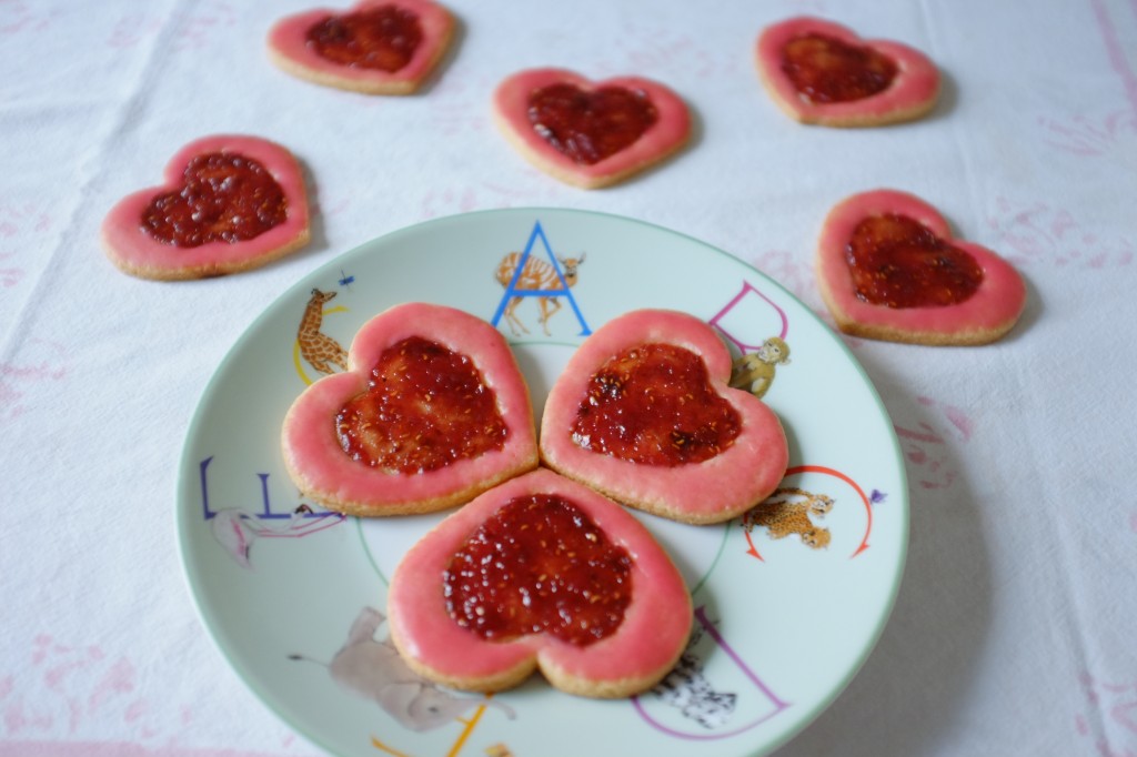 Les biscuit sans gluten litchi-framboise