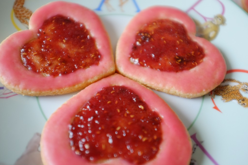 Les biscuits sans gluten litchi-framboise