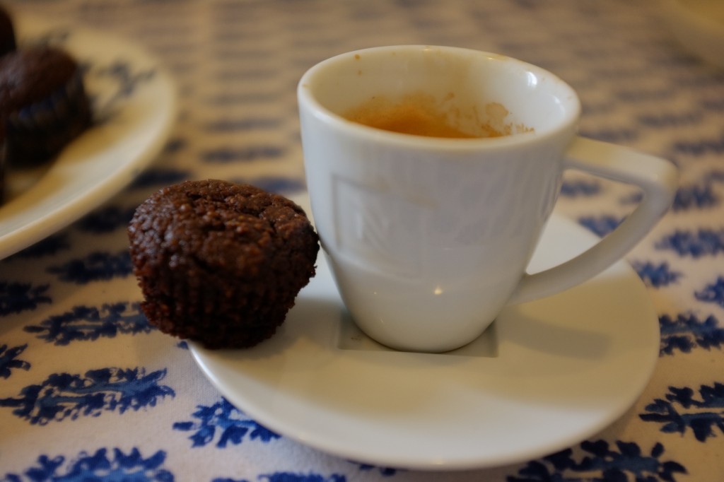 le mini muffin expresso-chocolat pour accompagner le café du matin