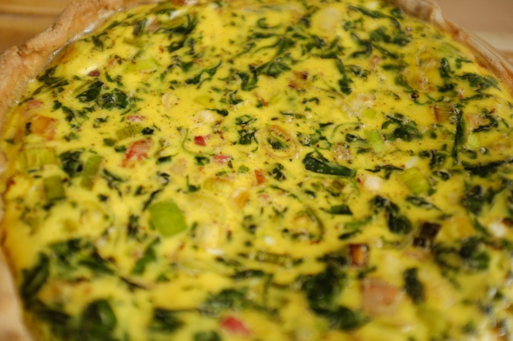 Le mélange des légumes est superbe sur cette quiche sans gluten