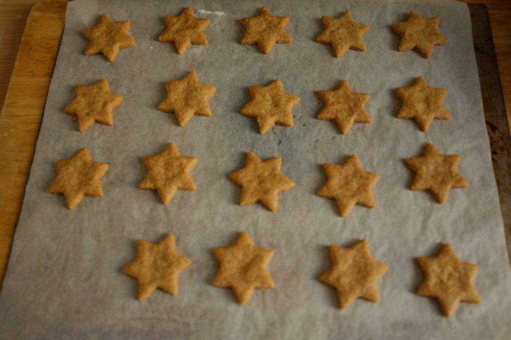 Les biscuits Spéculoos sans gluten à la sortie du four