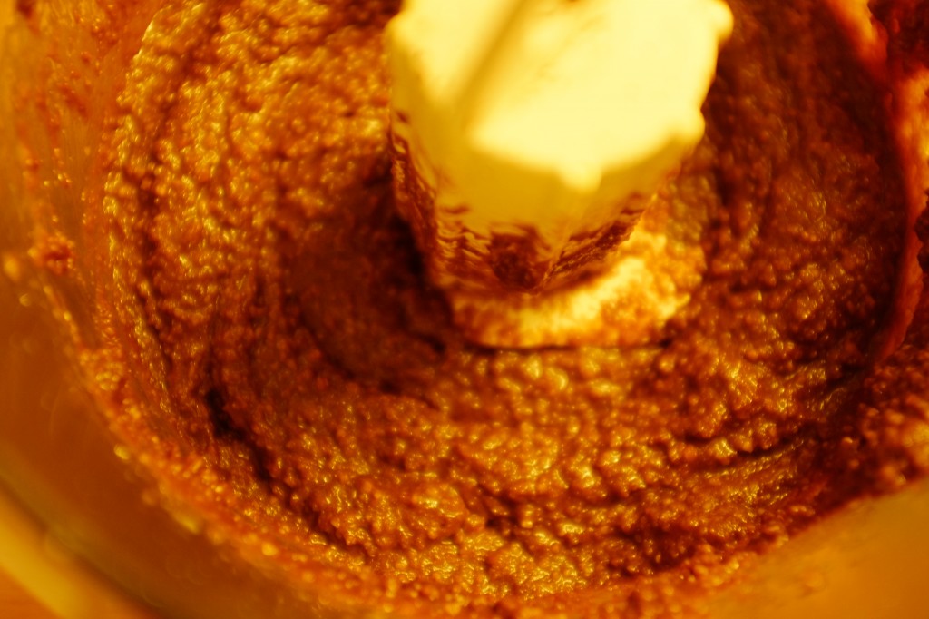 les pâte sans gluten des muffins expresso est assez épaisse par la poudre d'amande