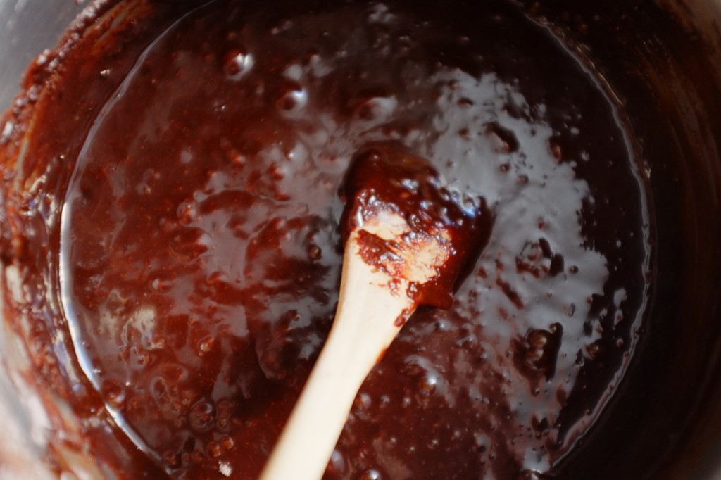 La pâte sans gluten pour le brownie 