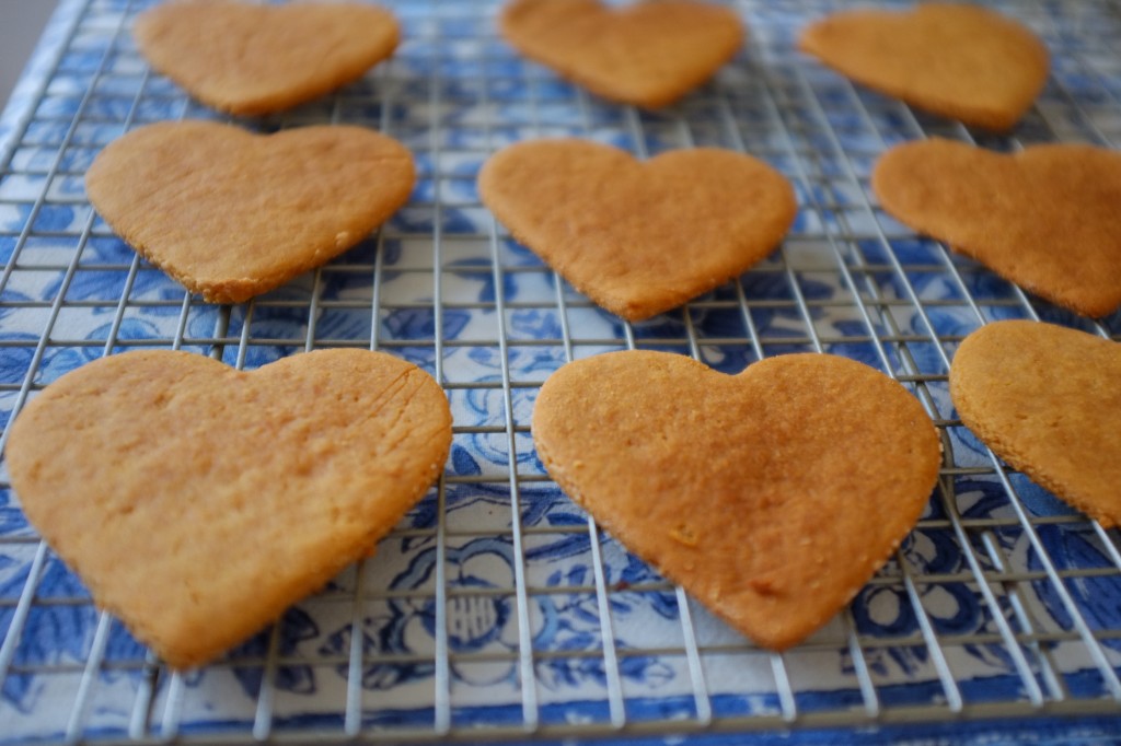 Les biscuits sans gluten à la farine de coco refroidissent sur la grille