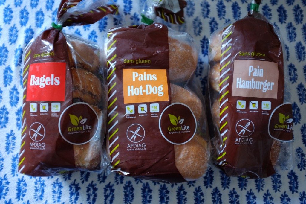 Les pains sans gluten de Green Lite: pain bagels, pain Hot-dog, pain Hamburgers 