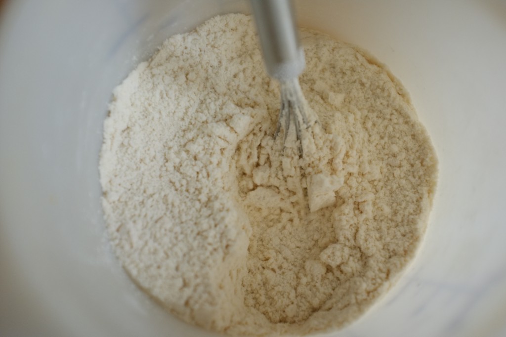 Les farines sans gluten sont mélanger avant tout autre incorporation au reste de la recette.