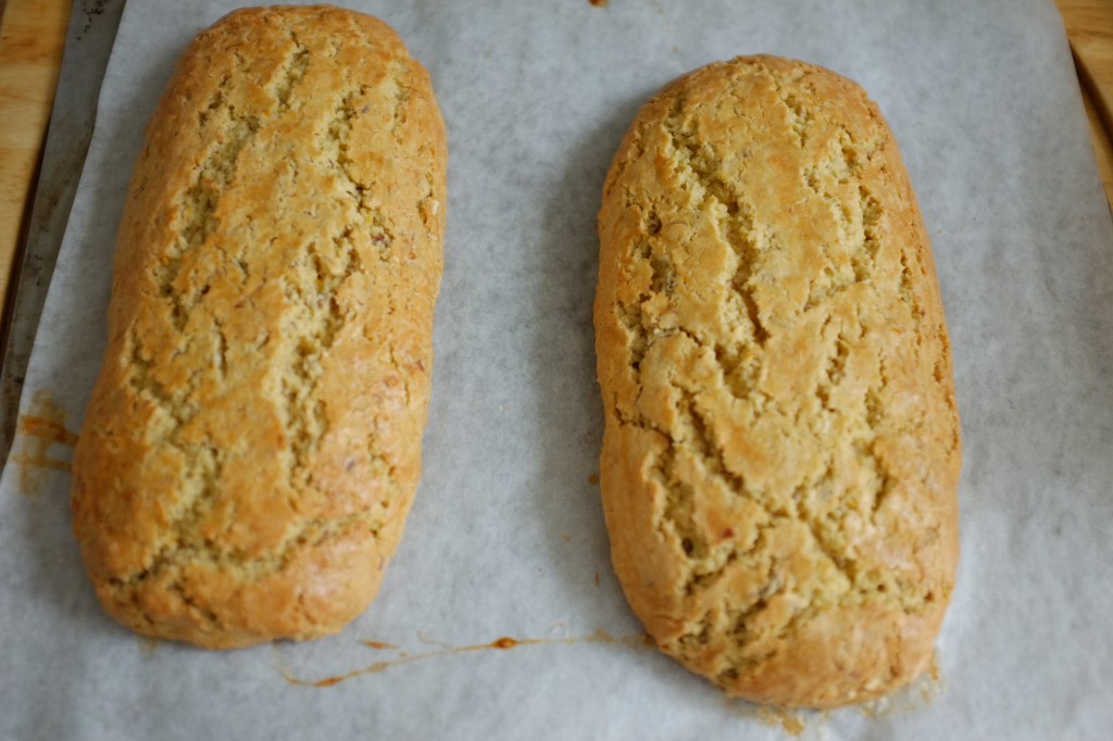 Les biscotti orange, amande sans gluten à la sotie du four