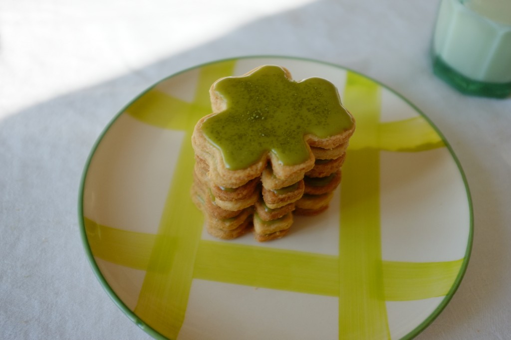 Les biscuits trèfle Irlandais sans gluten pour porter bonheur à la St Patrick