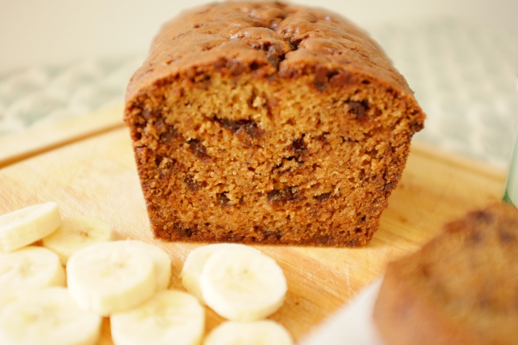 le cake sans gluten banane-chocolat