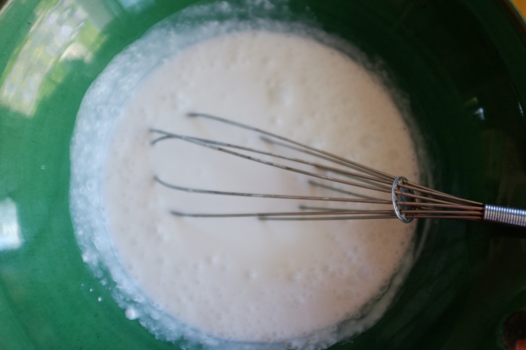 Je ralonge le lait de coco qui est en cannette de 400ml avec de l'eau