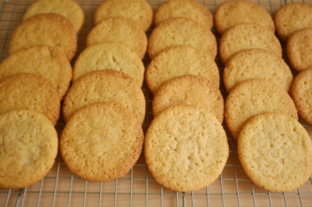 Les cookie sans gluten à la noix de coco refroidissent sur une grille