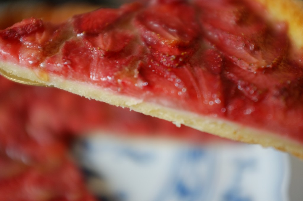 La fine pâte à tarte sans gluten de la tarte aux fraises