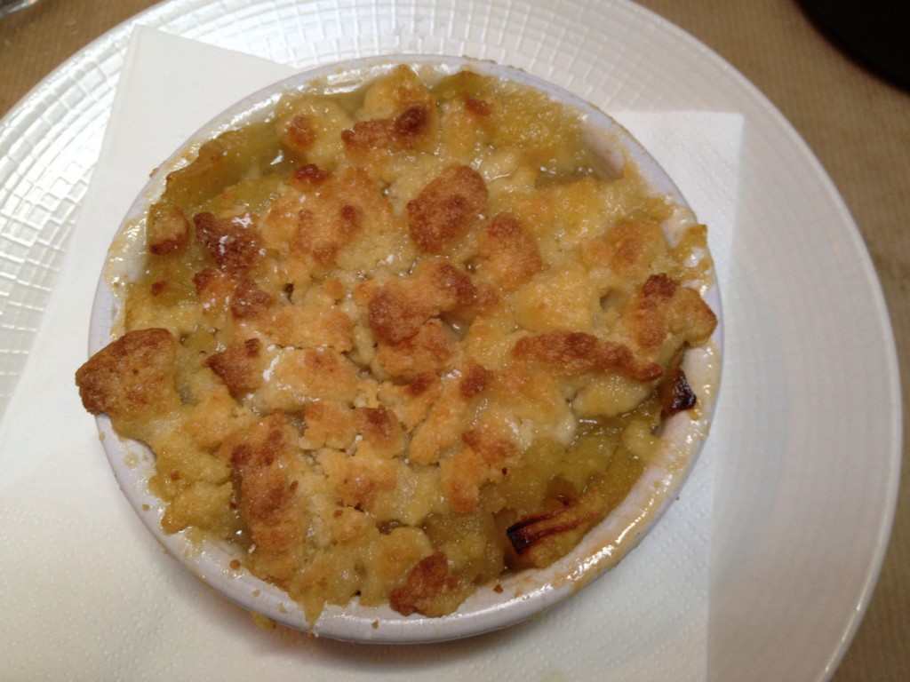 Le crumble pomme-poire choisi par Leslie