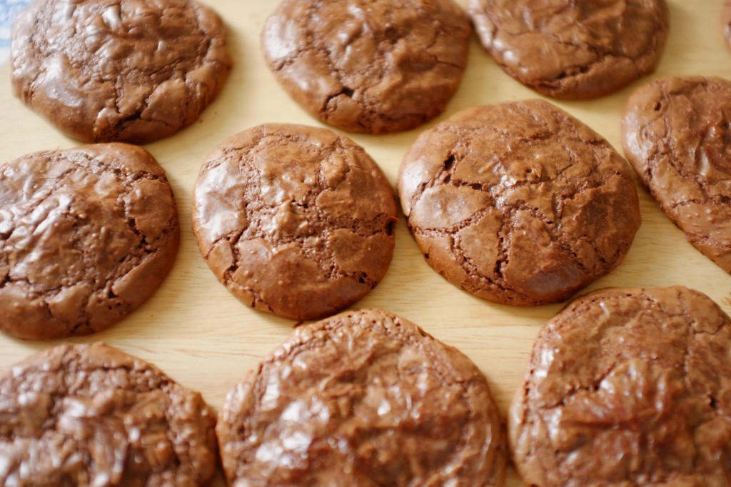 Les cookie-brownie sans gluten au chocolat