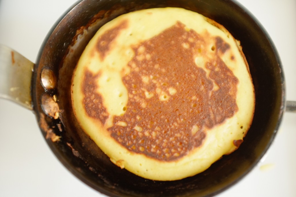 le pancake sans gluten côté verso