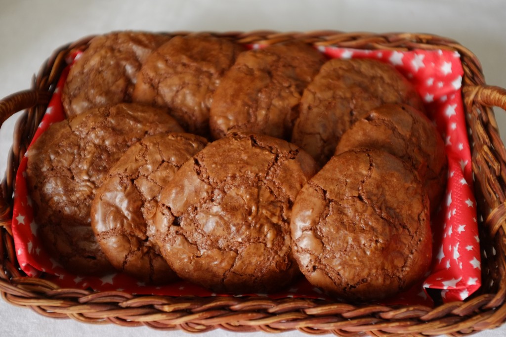 Les cookies-brownie sans gluten au chocolat