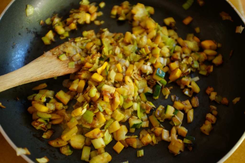 La poêlée de courgette et poireau