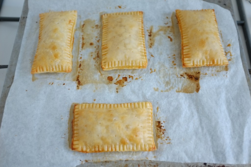 Les chaussons aux pomme sans gluten à la sortie du four