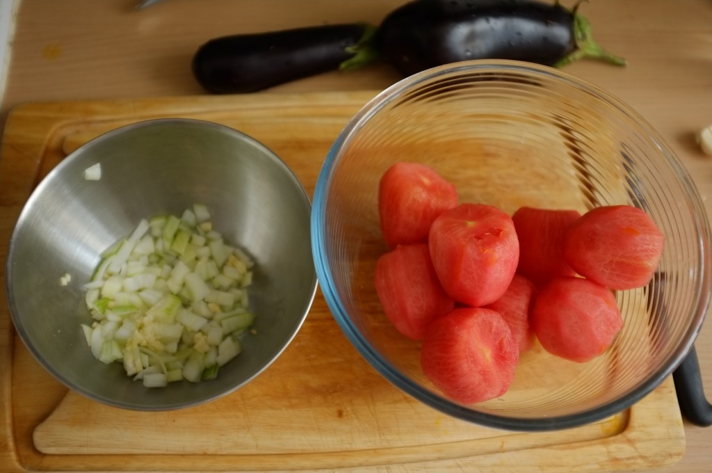 Comme cette recette est plutot rapide, je prépare tous mes ingrédients avant de commencer..