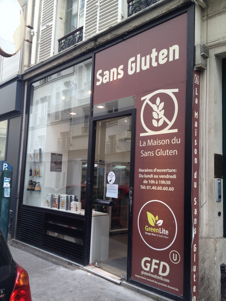 La boutique "La maison du sans gluten". 12 rue d'Hauteville 75010 Paris