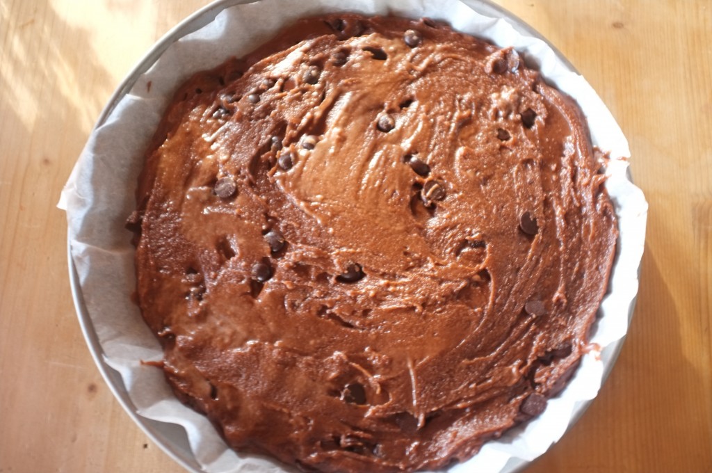 Le brownie sans gluten du mix Soleil VIe avant d'être enfourné. 