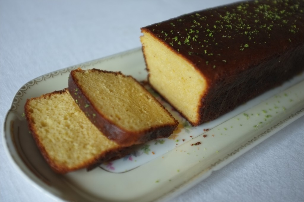 Le cake citron vert, version sans gluten, de Laurent Mariotte 