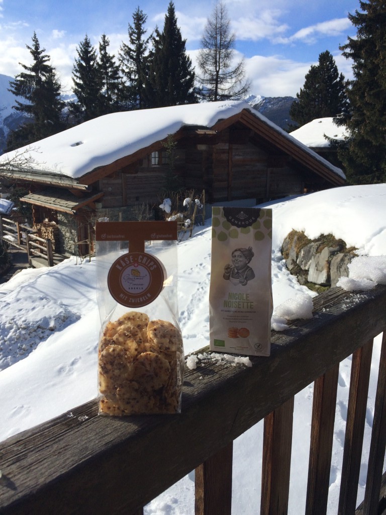 Les biscuits Nicole noisette offert par mon amie Laila en cadeau de bienvenue à Verbier.