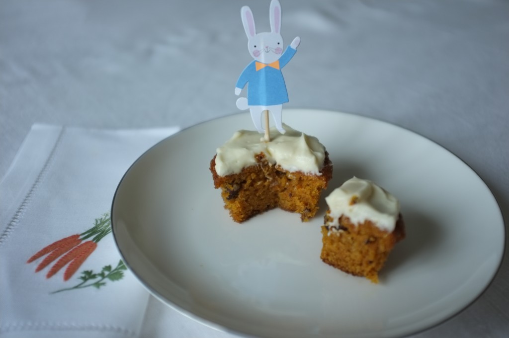 Le cupcake sans gluten à la carotte pour célébrer Pâques