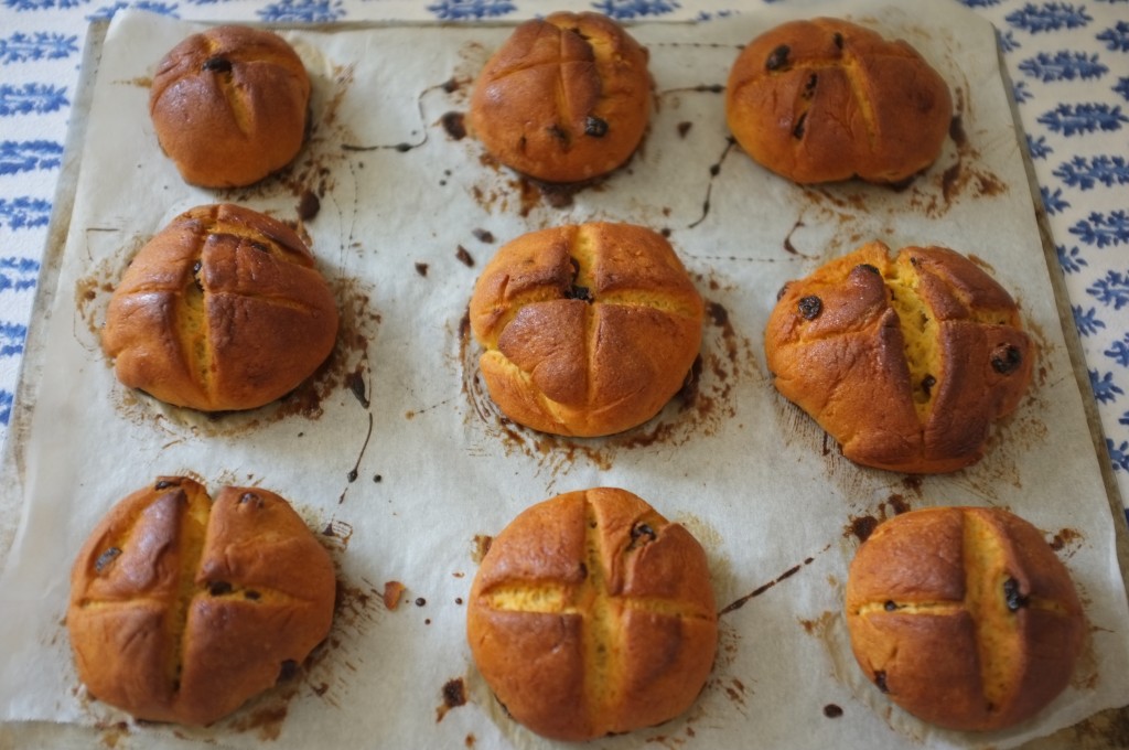 Les petits Pâques sans gluten  à la sortie du four